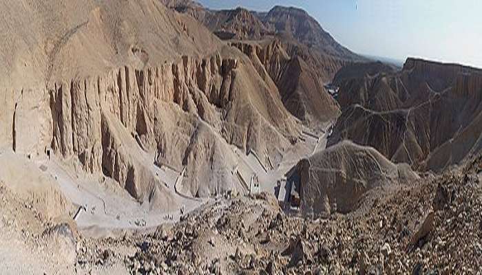 Panoramic View of the Luxor valley of the kings