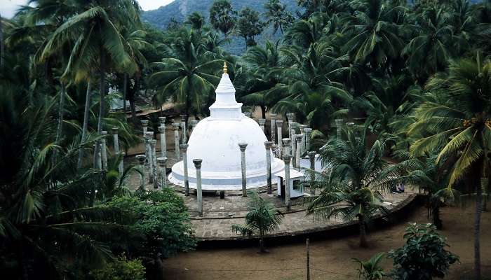 Ambasthala Dagaoba at Mihintale, where King Devanampiya Tissa met Mahinda Thera