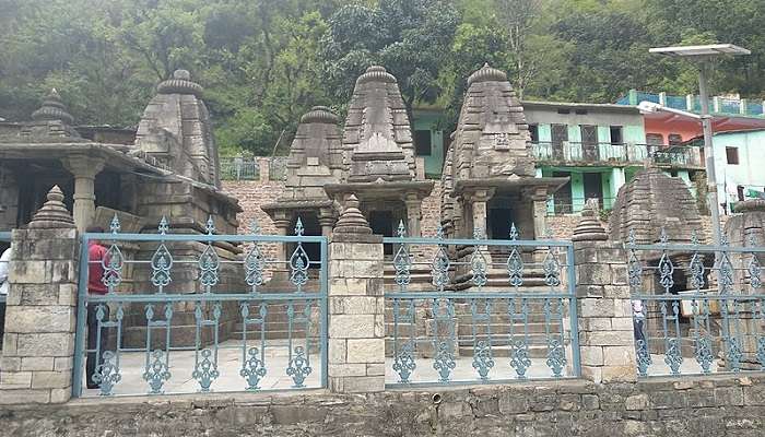 View of the magnificent temple of Adi Badri In Karnaprayag.