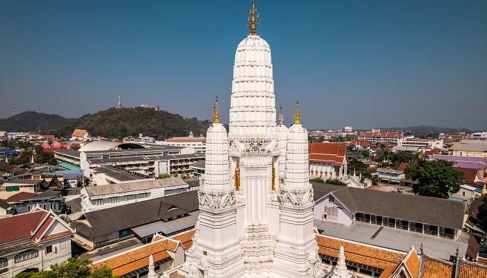 The majestic Wat Mahathat Temple, Phetchaburi in Thailand