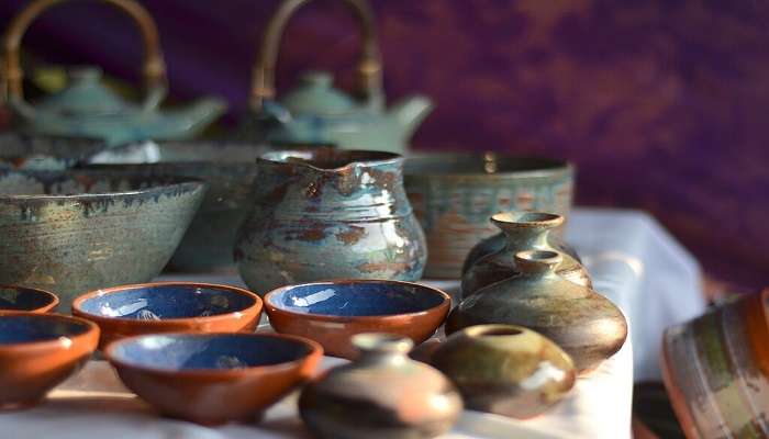 Pottery making in Andretta village to visit near Norbulingka Institute.