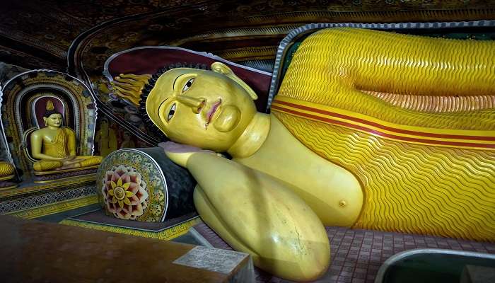 The largest Buddha statue is in the Lower Vihara complex