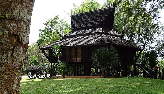 Triangle House at the Baan Dam Museum.