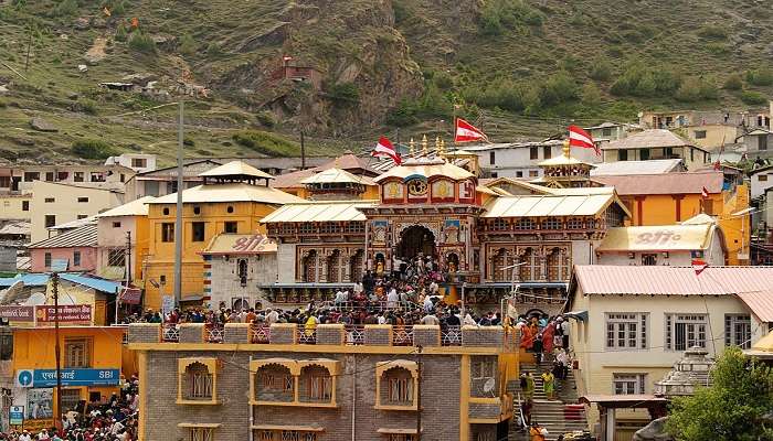 The famous Badrinath temple