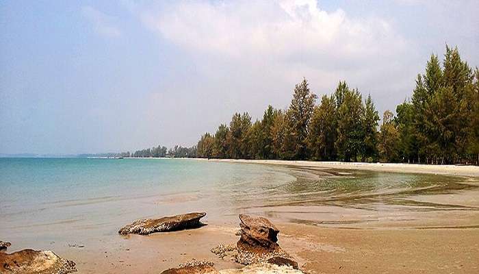 Otres Beach is a popular Beach with a beautiful island view.