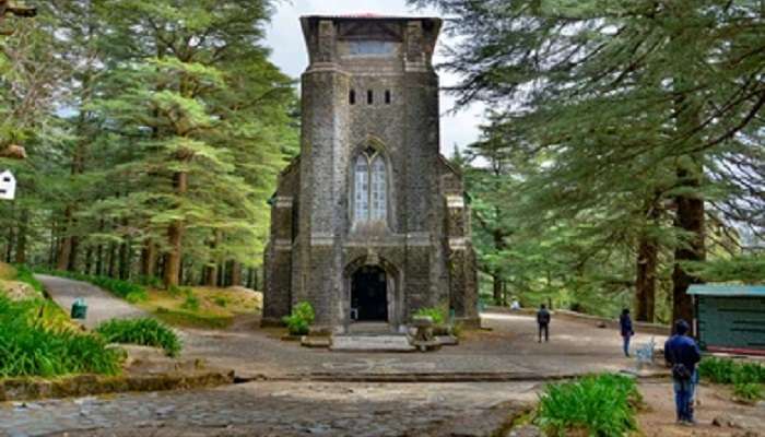 The historic bell tower of the Church of St. John in the Wilderness.