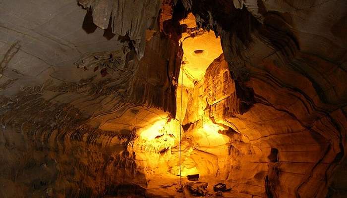 Belum Caves is located in Nandyal and is the second-largest cave complex in India