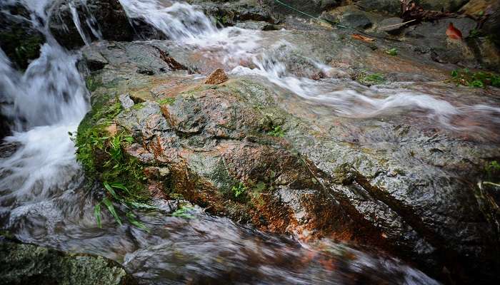 Rushing waters of Ben Cu Waterfall at Cat Tien National Park.