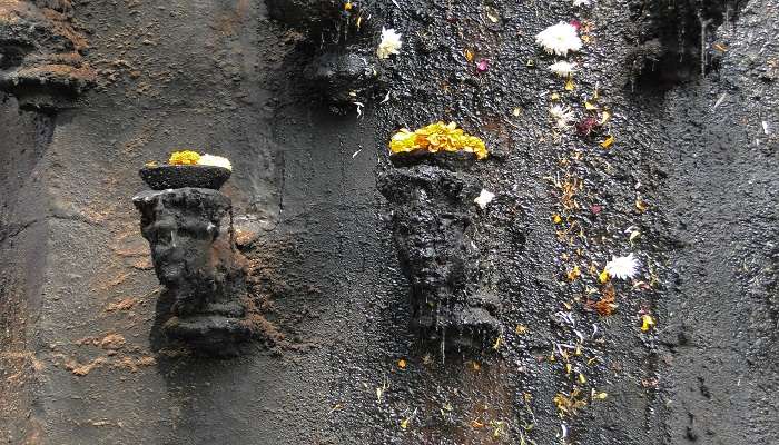 The Deep Jyoties at The Deep Jyoti stambh at the premises of the HarSiddhi Mata Temple