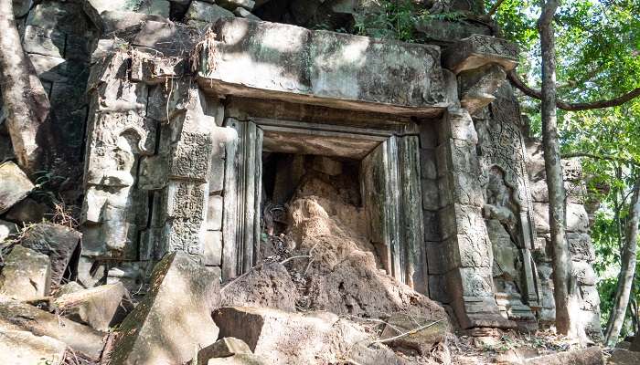 Prasat Beng Mealea ruins resting in Cambodia