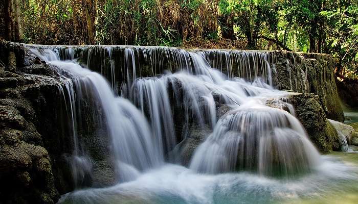 Listen to the sound of water at the Vibhuti Falls Gokarna