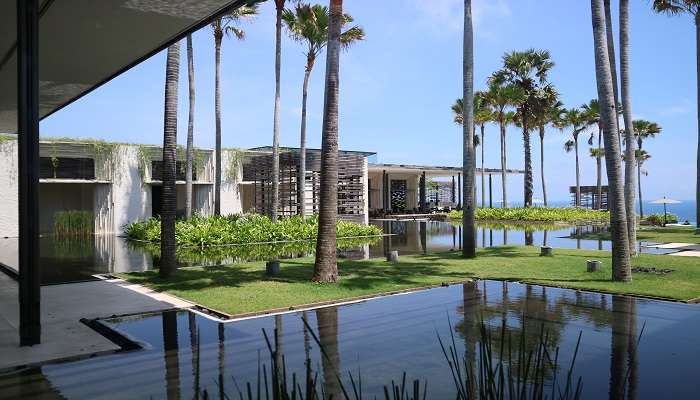 The Facade of the Luxury Cabana Bali Villa that is a part of Kintamani Resorts 