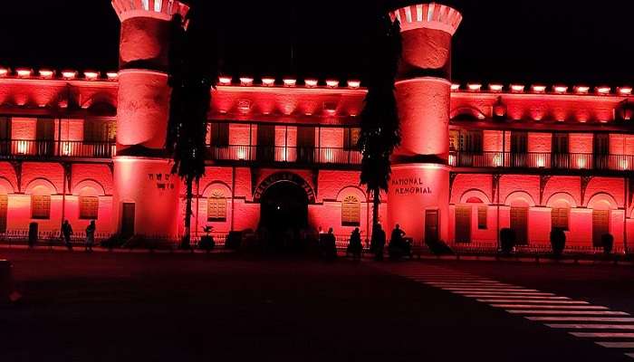 Just a short distance from the park, make sure to visit the Cellular Jail for an amazing lightshow.