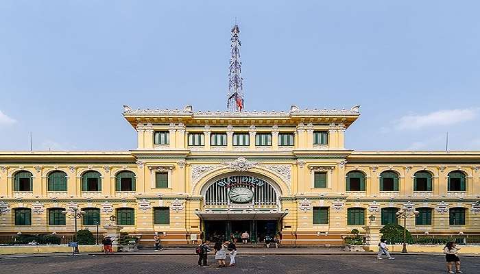 Central Post Office is a famous attraction near Saigon Opera House. 