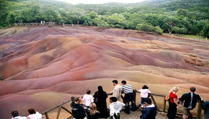 Seven coloured earth near Rose Hill Mauritius