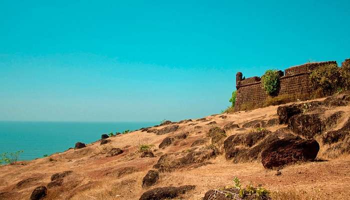 Breathtaking views of Chapora Fort, making it one of the best places to visit in Goa with your friends