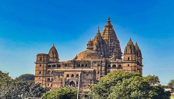 Majestic view of the Chaturbhuj Temple 