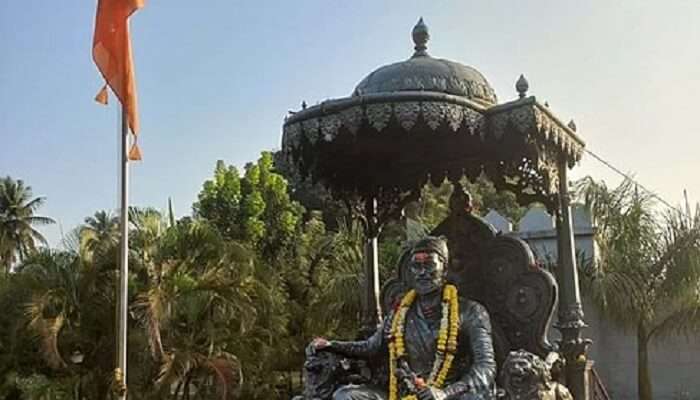 Chhatrapati Shivaji idol at Chhatrapati Shivaji Garden at Belgavi