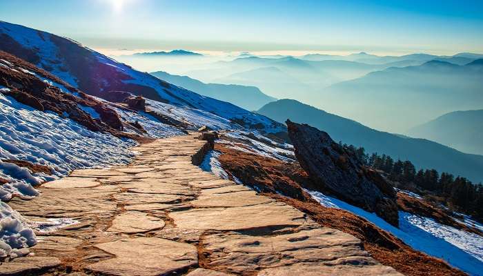 View on the route to the Chopta-Tugnath trek 