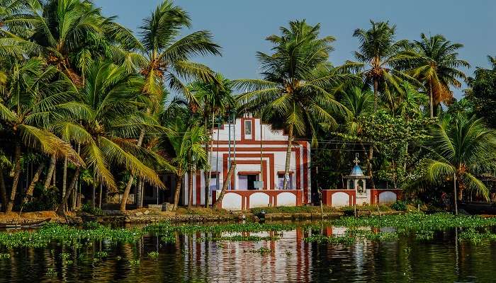 A church at Kumarakom backwaters