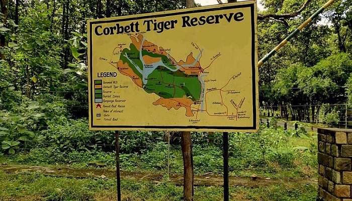The view of Corbett National Park which is near Sitarganj