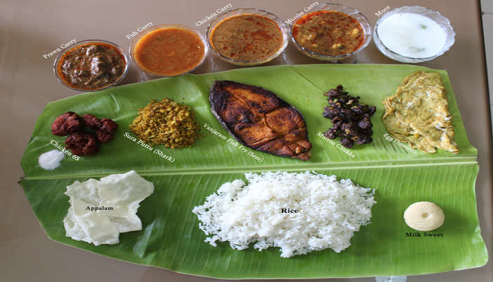 A delicious platter of food in Tamil Nadu