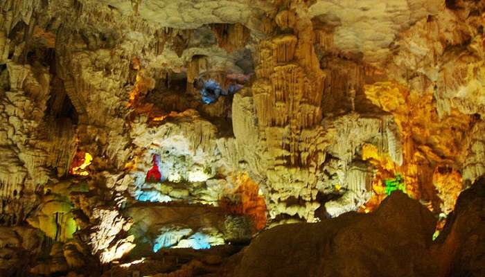 Dau Go Cave is a popular tourist attraction near Tien Ong Cave.