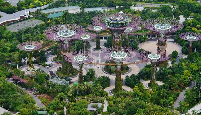 La vue magnfique de Gardens By The Bay