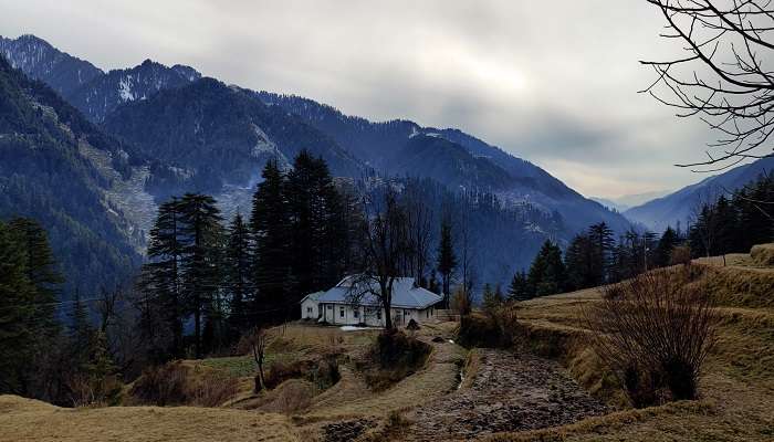 This homestay in Barot Valley offers a mesmerising view of the nearby rivers and mountains.