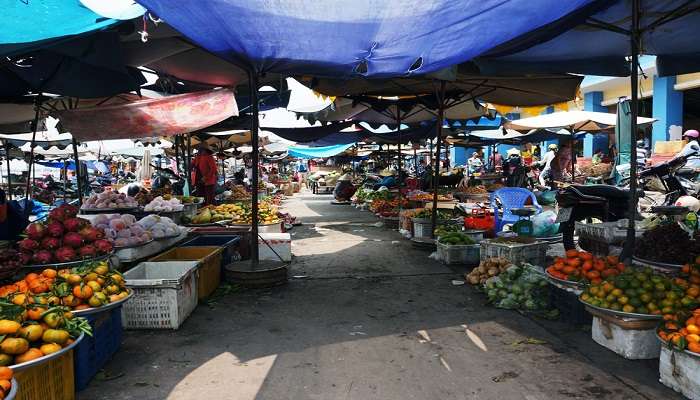 Ham Tien Market is a popular tourist spot near Phan Thiet, Vietnam. 