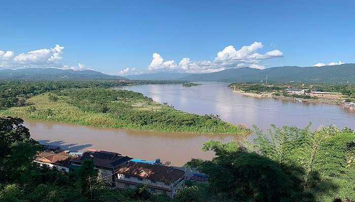 Golden Triangle Park near Mekong River, a popular hotpot near Phu Chi Fah