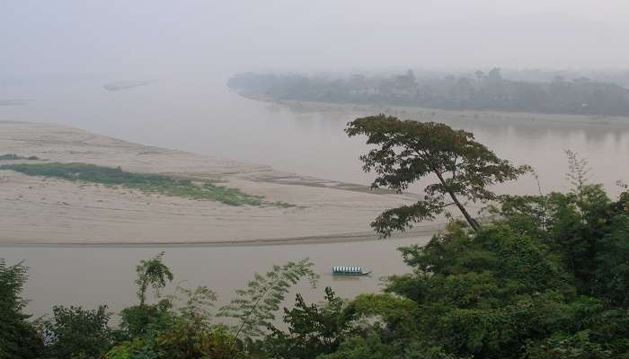 Golden Triangle meeting point at Mekong River
