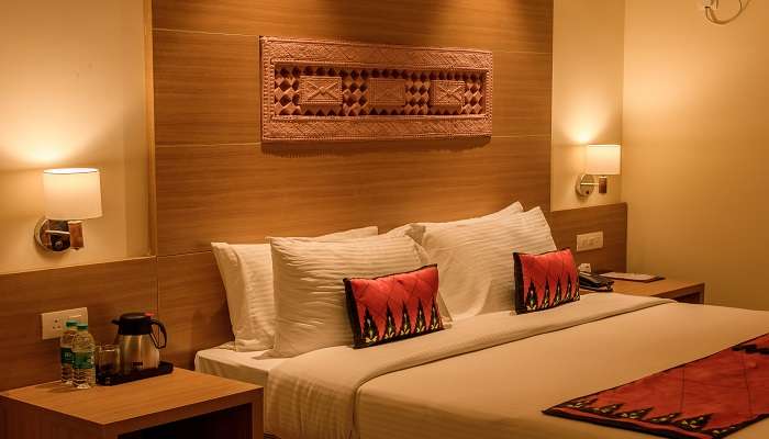 The Indian-style interior of the Gopala Krishna Residency is one of the budget-friendly hotels in Repalle 