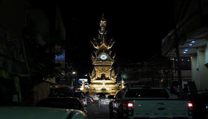 Night scene at Chiang Rai, a must-visit place 