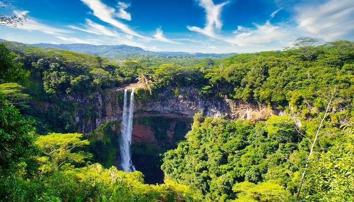 Mauritius weather is tropical with several cascading waterfalls nearby