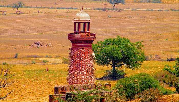 The Standing tall Hiran minar of Fatehpur Sikri 
