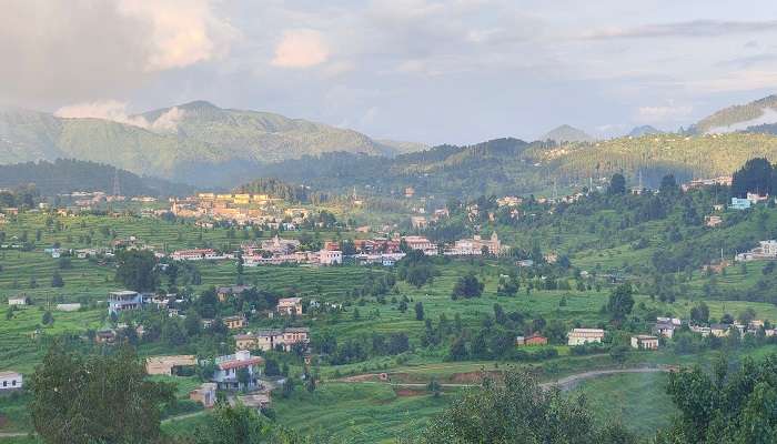 Beautiful views of the town of Champawat in Uttarakhand