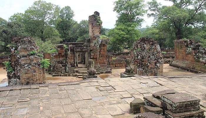 Visiting the ruins of East Mebon Temple Angkor Cambodia