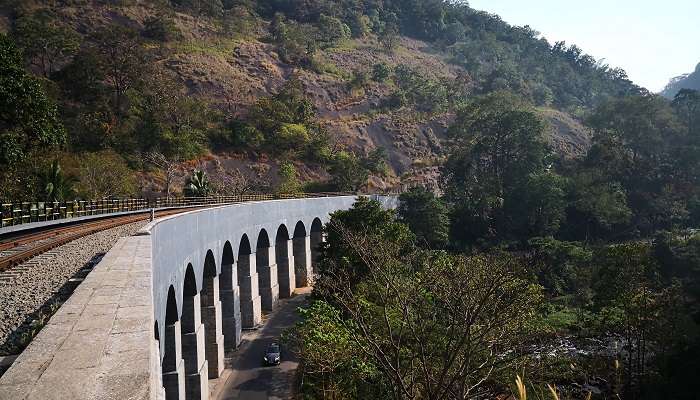 13 Arch Bridge In Thenmala 