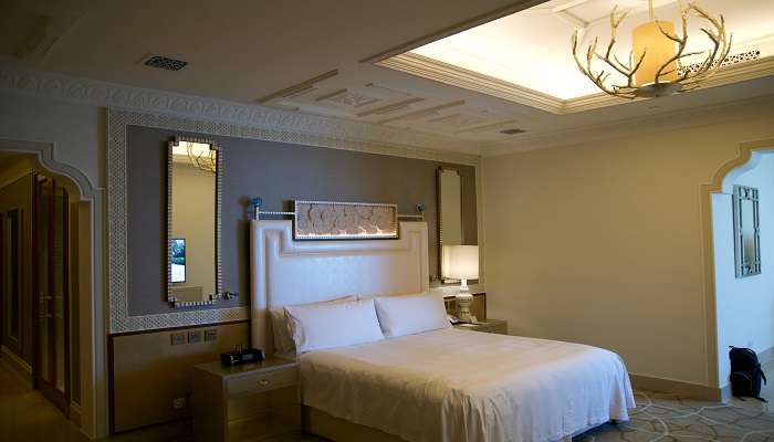 a beautiful room of the hotel in Haldwani.