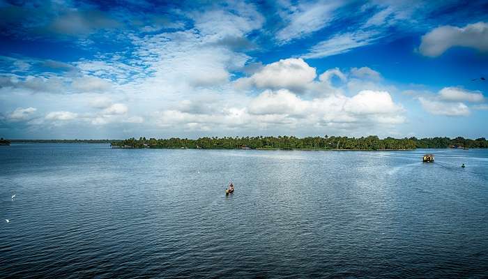 The view of this stunning Lake, Kollam, Kerala