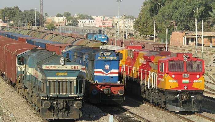 A picture of trains at Dwarahat Railway Station