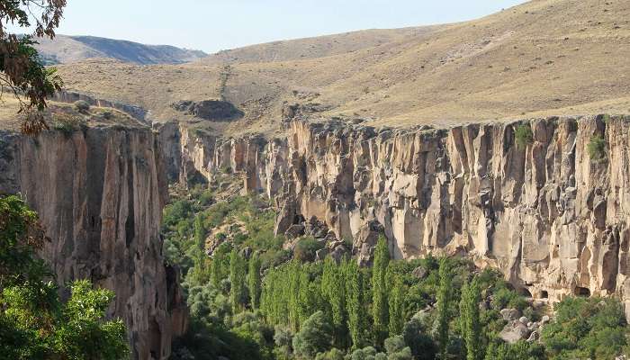 Lush greenery of Ihlara Valley near Soganli Valley.