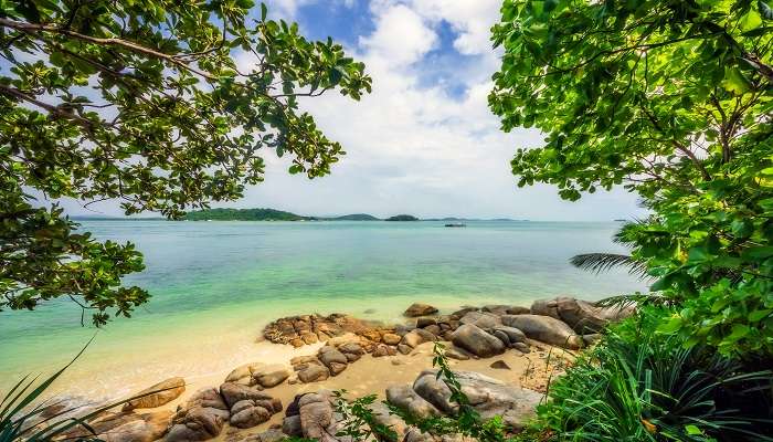 La vue incroyable de l'Ile de Bintan