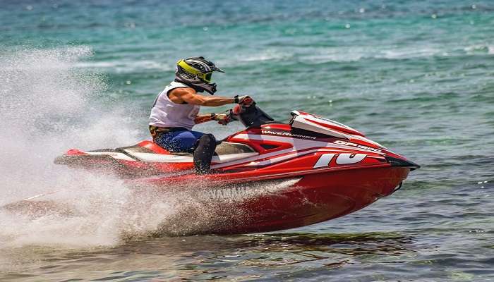 Jet Skiing is a must-try at Sagar Nagar Beach Visakhapatnam