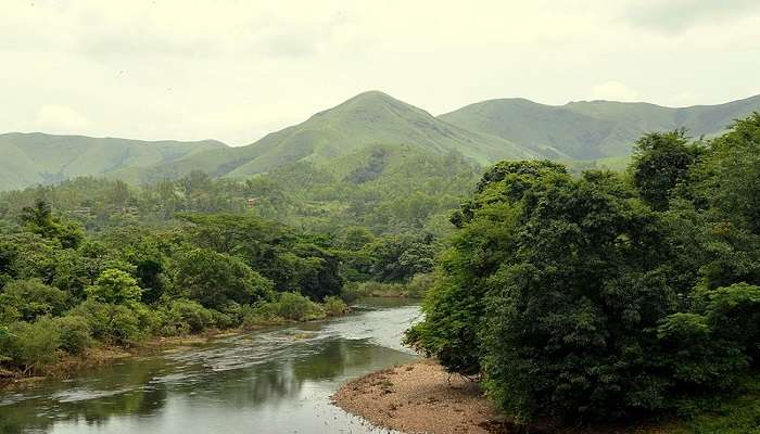Bhadra River flows through the beautiful temple town of Kalasa, one of the famous places to visit in Kudremukh