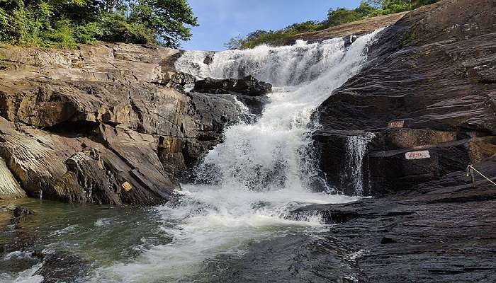Breathtaking Kanthanpara Waterfall gushing down near Puliyarmala Jain Temple