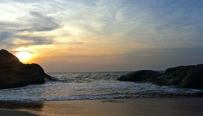 A beautiful sun-set at Kaup beach in Karnataka
