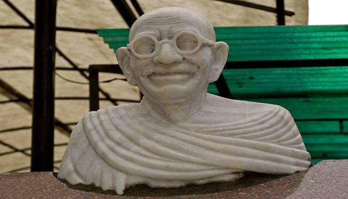Stone Sculpture of Mahatma Gandhi in Allahabad Museum