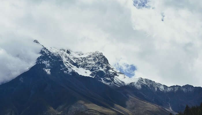 Himalaya peaks of Malari Uttarakhand giving breathtaking views.